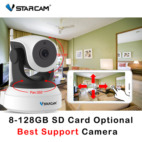 Vstarcam C7824WIP HD, cámara IP con WIFI, visión nocturna de 720P, cámara de seguridad inalámbrica para el hogar P2P, cámara de interior IR PTZ IP, Audio ONVIF ► Foto 1/6