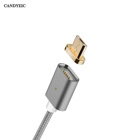 CANDYEIC-Cable Micro USB magnético de datos para móvil, cargador magnético para Android LG G3 4 K10 Nexus 4 5 5X 6, Huawei P7 P8 Mate8 Honor 4c ► Foto 1/6