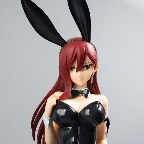 45cm liberar con cola Erza escarlata Bunny figura de chica de animé chica Sexy de PVC figuras de acción de juguete colección modelo muñeca regalo T30 ► Foto 1/5