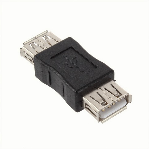 ¡En stock! USB 2,0 tipo A hembra acoplador adaptador conector F/F convertidor marca más nueva venta al por mayor ► Foto 1/4