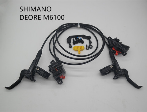 SHIMANO-Juego de frenos de 2 pistones DEORE M6100 para bicicleta de montaña, frenos hidráulicos de aceite de disco, MTB BR BL-M6100 DEORE ► Foto 1/1