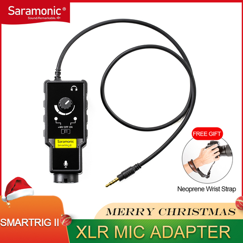 Saramonic Smartrig XLR micrófono preamplificador Adaptador de Audio preamplificador e interfaz de guitarra para cámara DSLR iPhone 7 7s 6 iPad ► Foto 1/6