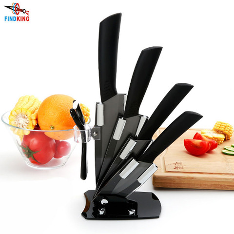 Cuchillo de cocina de alta calidad, juego de cuchillos de cerámica kicthen negro, 3 