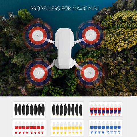Cuchillas de hélice de liberación rápida, hélices plegables de poco ruido para DJI Mavic Mini RC Drone accesorios, 8 Uds. ► Foto 1/6