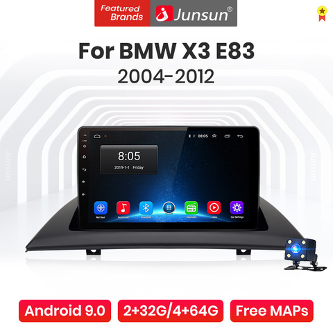 (Codigo promocional: BF2022ES10)  Junsun V1 Pro 4G + 64G Android 10,0 4G coche Radio reproductor Multimedia para BMW X3 E83 2004-2012 GPS de navegación no 2din dvd autoradio ► Foto 1/6