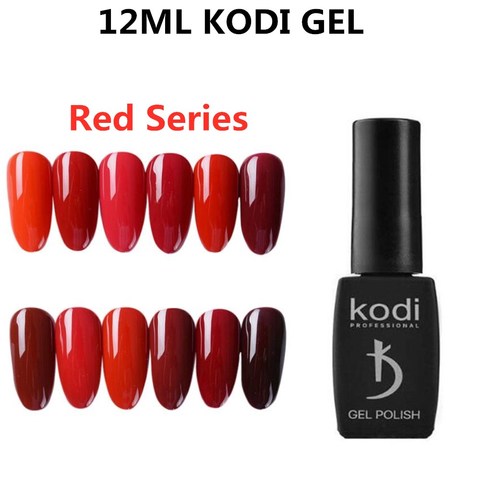 Kodi gel de 12ml de vino rojo esmalte de uñas de Gel UV híbrido barniz todos para manicura Semi permanente Gel puro para arte de uñas de Gel polaco ► Foto 1/6