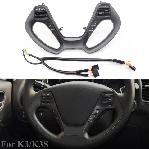 PUFEITE-Botones de volante para Kia K3 K3S, Control de crucero, reproductor de navegador, accesorios para coche ► Foto 1/6