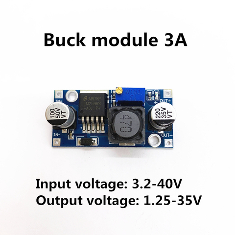 Módulo de fuente de alimentación LM2596s DC-DC, reductor ajustable 3A, regulador de voltaje LM2596 24V 12V 5V 3V ► Foto 1/1