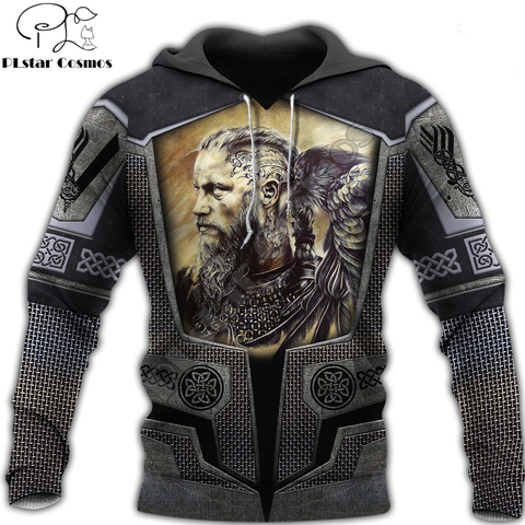 Sudadera con capucha para hombre, con estampado 3D de Viking God, ropa de calle para otoño de Harajuku, chándal informal Unisex DW0116 ► Foto 1/6