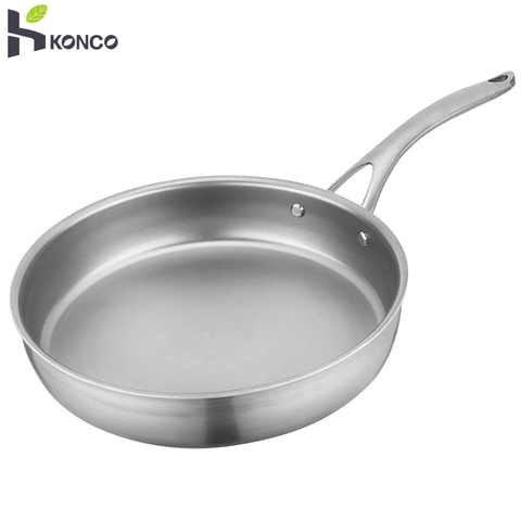 De titanio puro sartén sin recubrimiento antiadherente sartén WokSteak freír tortilla Pan Wok chino cocina Cokware regalo ► Foto 1/6