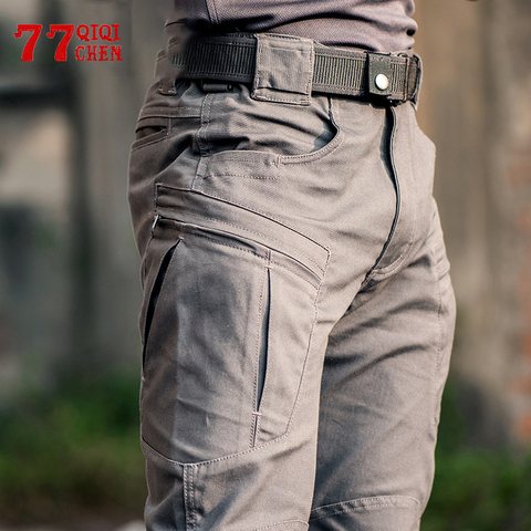 Pantalones tácticos impermeables SWAT IX8 para hombre, pantalón militar resistente al desgaste, con múltiples bolsillos, alta calidad ► Foto 1/6