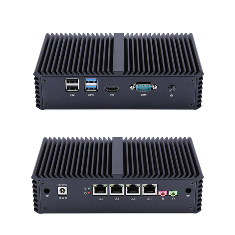 Qotom-Mini PC Qotom-Q330G4/Q350G4 con núcleo i3-4005U/i5-4200U, dispositivo pfSense como AES-NI de firewall, 4 Lan Core i3/i5 ► Foto 1/6