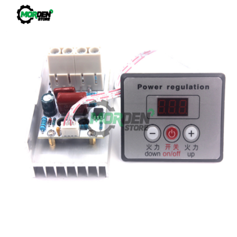 10000W AC 220V de potencia regulador SCR regulador de tensión regulador eléctrico controlador de velocidad del Motor termostato con interruptor ► Foto 1/4