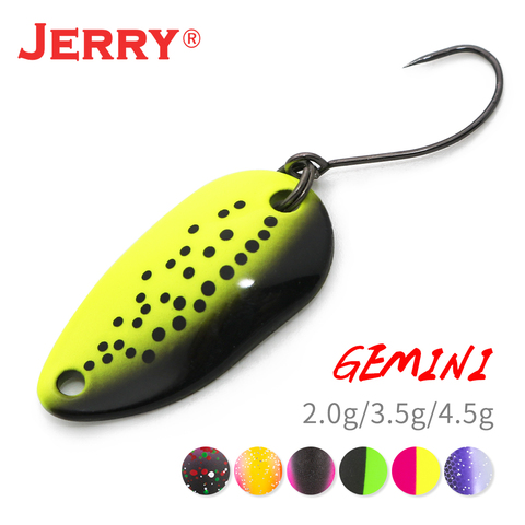 Jerry Gemini-Micro cucharas de Pesca para el área de la trucha Wobbler, cebos giratorios de Señuelos de Metal, colores UV, 2g, 3,5g, 4,5g, venta al por mayor ► Foto 1/6