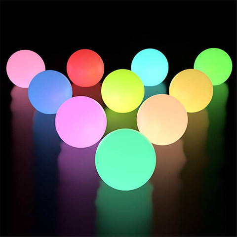 2 uds 1pc RGB flotante piscina luz 3 pulgadas 7,8 cm Color RGB Cambio de pelota para pileta LED luces IP67 de juguete de baño/baño de jardín al aire libre de natación ► Foto 1/6