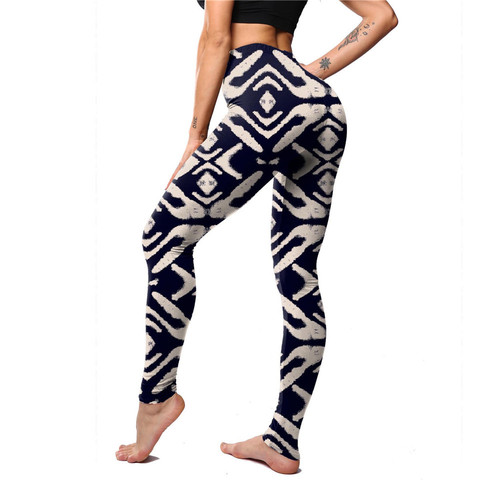 INITIALDREAM-mallas estampadas para mujer, pantalones de entrenamiento elásticos de poliéster, de realce, novedad de 2022 ► Foto 1/6