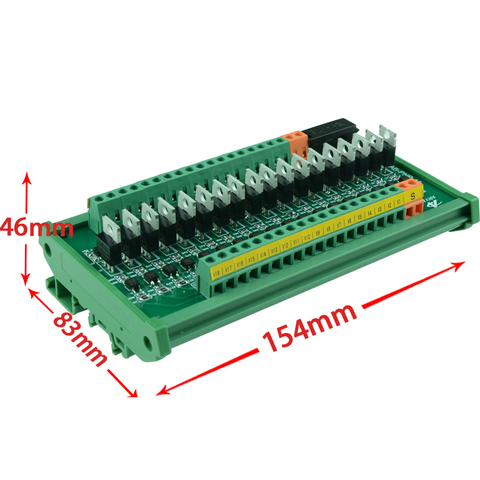 Placa amplificadora de señal PLC microordenador de un solo Chip, entrada y salida, aislamiento fotoacoplador de entrada NPN/PNP ► Foto 1/6