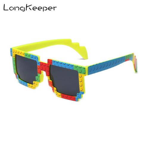 LongKeeper-gafas de sol coloridas de arcoíris para hombre y mujer, lentes de plástico a la moda, UV400, diseñador de marca Unisex, 2022 ► Foto 1/6