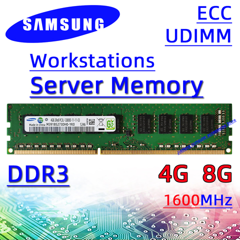 Samsung ECC ddr3 4G 8G 1333MHz 1600MHz RAM PC3 12800E Servidor de memoria ► Foto 1/1