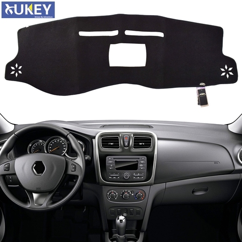 Xukey para Renault Dacia Logan 2 2013 - 2022 Renault símbolo 2012 - 2022 la izquierda del tablero de instrumentos del coche cubierta Dash Mat salpicadero Pad ► Foto 1/6