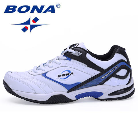 BONA-Zapatillas deportivas para hombre, calzado deportivo masculino de estilo atlético, originales y profesionales, con almohadilla en color azul marino ► Foto 1/6