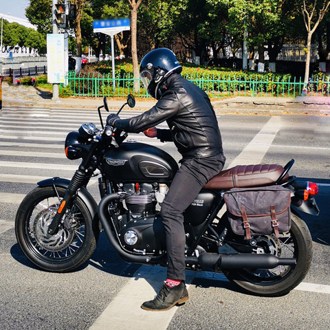 Bolsa de sillín de motocicleta impermeable, bolsas de equipaje para motocicletas, conjunto de herramientas de viaje, bolsos de bicicleta, bolso trasero para bicicleta ► Foto 1/6