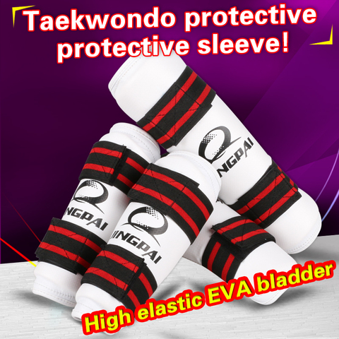 Protector de Taekwondo WTF caneleira, protector de brazo de taekwondo, equipo de Protección del tobillo, 2 uds./4 Uds. ► Foto 1/6