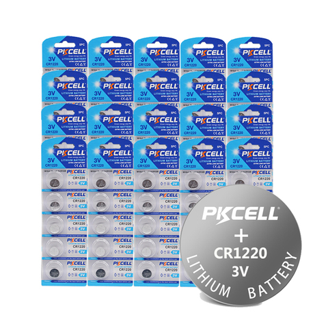 100 unids/lote CR1220 BR1220 KCR1220 DL1220 ECR1220 LM1220 3V pila de botón de batería para ver PKCELL CR1220 batería ► Foto 1/6