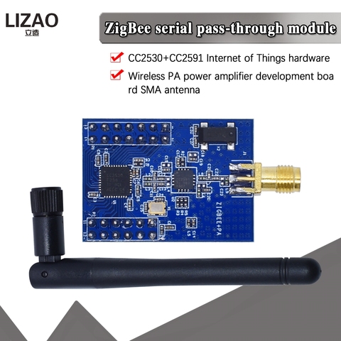 ZigBee conversión puerto Serial TTL uart inalámbrico PA para CC2530 + CC2591 amplificador de potencia Junta de Desarrollo de Internet de las cosas ► Foto 1/6