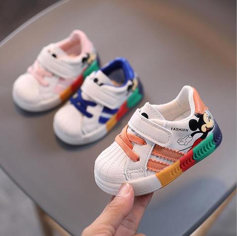 Zapatos luminosos infantiles a rayas para niños y niñas, zapatillas deportivas a la moda para bebés, zapatillas con luces LED para niños ► Foto 1/6