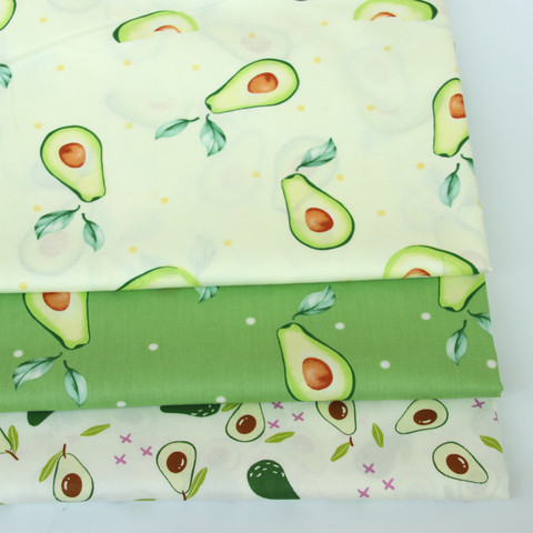 Aguacate huellas tela niños de sarga de algodón Patchwork tela de costura DIY edredón de Material para acolchar grueso para niño y bebé ► Foto 1/4