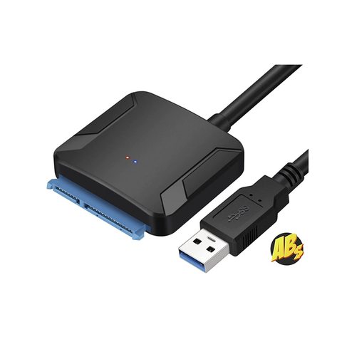 ABS USB 3,0 a SATA 3 adaptador para 2,5 o externo de 3,5 pulgadas SSD HDD cable adaptador para disco duro Sata a USB convertir cables ► Foto 1/5