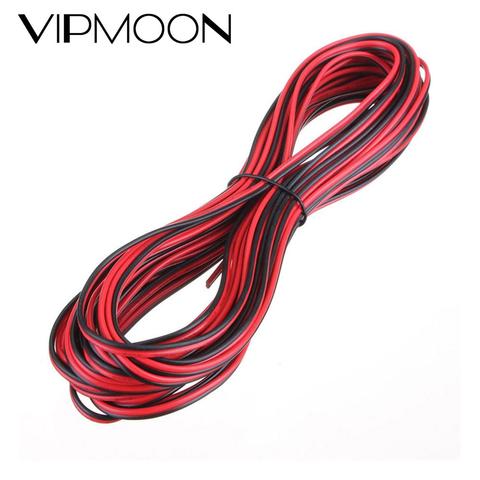 5m/10m/20 m/lote, 22awg 2pin 5050 3528 RGB LED Strip Wire extender Cable rojo negro Cable conector Cable eléctrico CB-22AWG-RB ► Foto 1/4