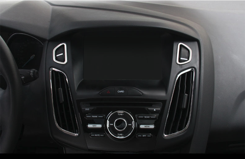 ABS cromo salida interior decoración anillo 5 unids/lote accesorios de coche para Ford Focus 3 4 MK3 MK4 2012, 2013, 2014, 2015 ► Foto 1/6