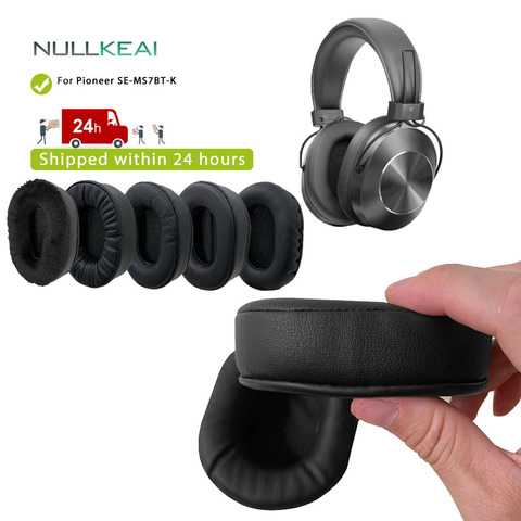 NULLKEAI-almohadillas para los oídos de cuero grueso de repuesto para Pioneer SE-MS7BT-K, memoria de auriculares, funda de cojín de esponja ► Foto 1/6