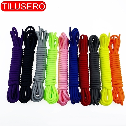 Cordones redondos de poliéster para botas deportivas, 1 par, 90cm, 120cm, 150cm ► Foto 1/6