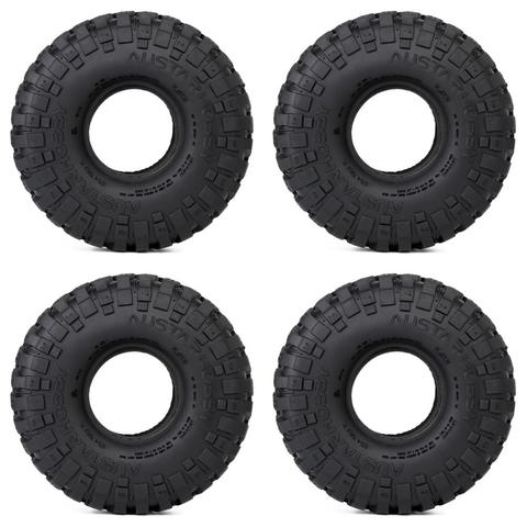 Neumáticos de goma suave para coche teledirigido, neumáticos de rueda de 1,9 pulgadas, 121x45MM, para 1/10 RC Rock, Axial SCX10 90046 Traxxas TRX-4, 4 Uds. ► Foto 1/6