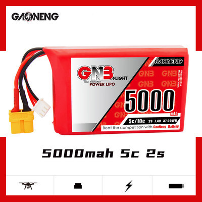 GAONENG-Batería de gran capacidad con Control remoto, 5000mAh, 2S, 7,4 v, 5C, Radiomaster, TX16S ► Foto 1/5