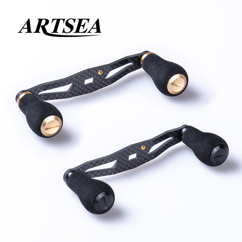 ARTSEA-mango de carrete de pesca de fibra de carbono, perilla EVA para carrete de Baitcasting, accesorios de pesca, herramienta de señuelo ► Foto 1/6