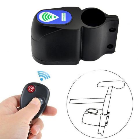 Bicicleta nueva candado con alarma para bicicleta moto Anti-robo de seguridad de ciclismo sonido de alarma alta seguridad MTB cerrojo con Control remoto ► Foto 1/6