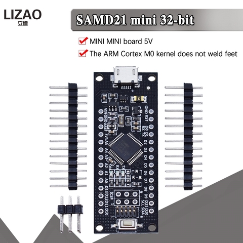 ¡SAMD21 M0-Mini! 32-bit ARM Cortex M0 núcleo ¡Pines UnSoldered! Compatible con Arduino cero Arduino M0. Forma de Mini ► Foto 1/6