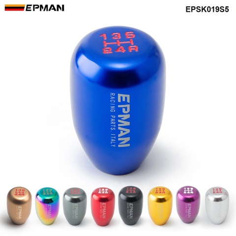 EPMAN-perilla de caja de cambios para coche de carreras, Universal, de aluminio, 5 velocidades, Manual, palanca de cambios, EPSK019S5 ► Foto 1/6
