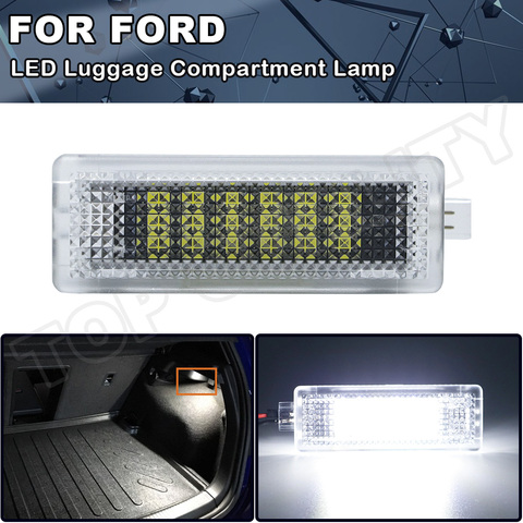 1X 12V LED equipaje lámpara luz Interior del maletero del coche compartimento luz para Ford Escape13-20 fusión Mustang en 12-18 C-Max de tránsito ► Foto 1/6