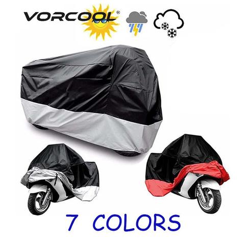 VORCOOL moto rcycle cubierta ATV Scooter a prueba de polvo impermeable Protector de bloque solar al aire libre bicicleta moto r cubierta funda moto Accesorios ► Foto 1/6