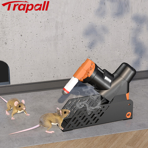 Máquina de eliminación de roedores A24 CO2, portátil, fácil, trampa para ratones y ratas, reinicio automático, con soporte ► Foto 1/6