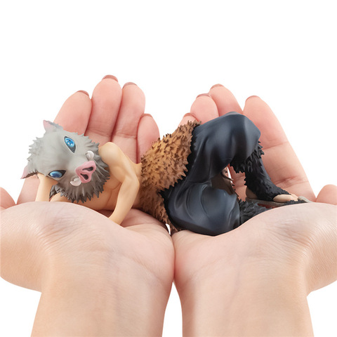 Cazadora de Kimetsu no Yaiba Hashibira Inosuke 1/12 figuras de acción de juguete muñeca de regalo de Navidad ► Foto 1/4