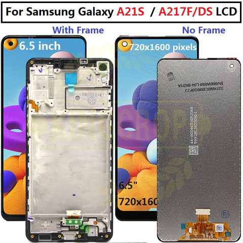 Pantalla LCD Original de 6,5 pulgadas para Samsung Galaxy A21s, A217, con Marco, digitalizador de pantalla táctil, SM-A217F/DS ► Foto 1/6