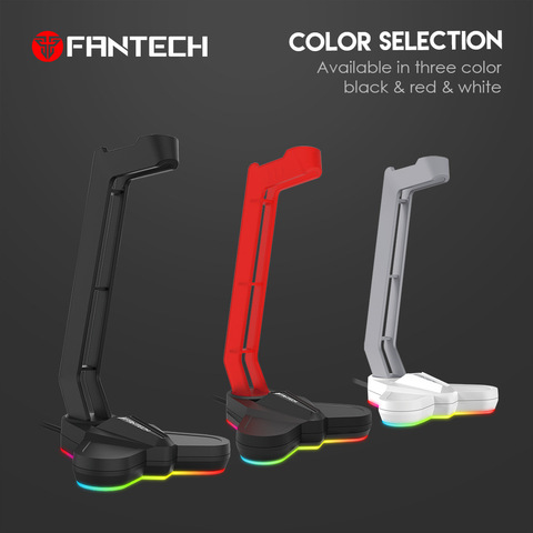 FANTECH-Soporte de auriculares AC3001S con retroiluminación RGB, antideslizante, de goma Natural, fijo en la parte inferior, para auriculares ► Foto 1/6