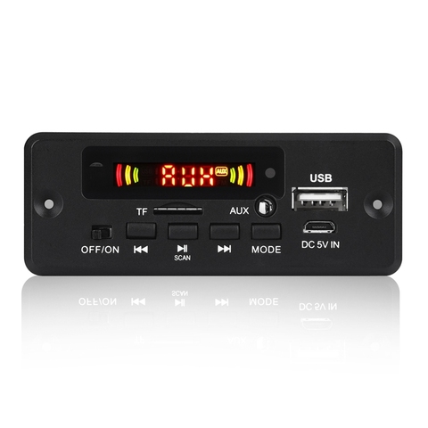 HFE 2X3W amplificador placa decodificadora de MP3 12V Bluetooth 5,0 30W coche Radio FM módulo de apoyo TF USB AUX ► Foto 1/6