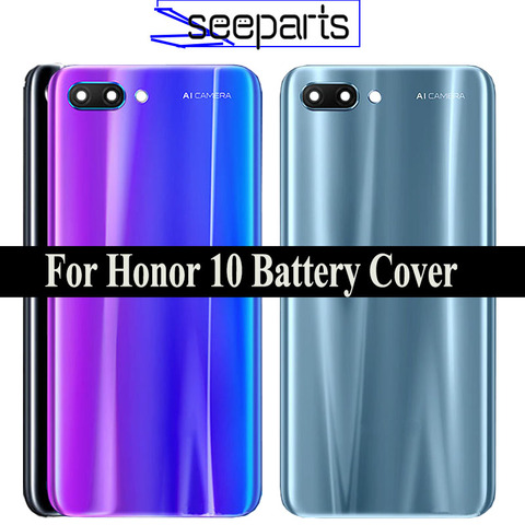 Funda trasera de cristal para Huawei Honor 10, carcasa de cristal para puerta trasera ► Foto 1/6